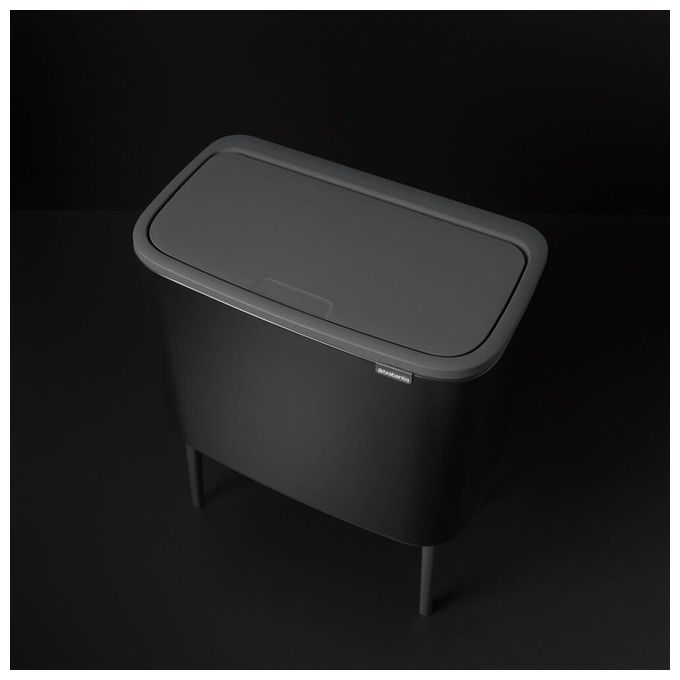 Brabantia Bo Touch Bin Pattumiera Metallo Nero Opaco 11 e 23 Litri
