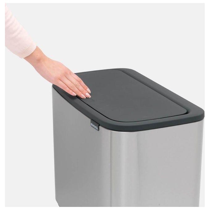 Brabantia Bo Touch Bin Pattumiera Metallo Inox Satinato FPP 3x11 Litri