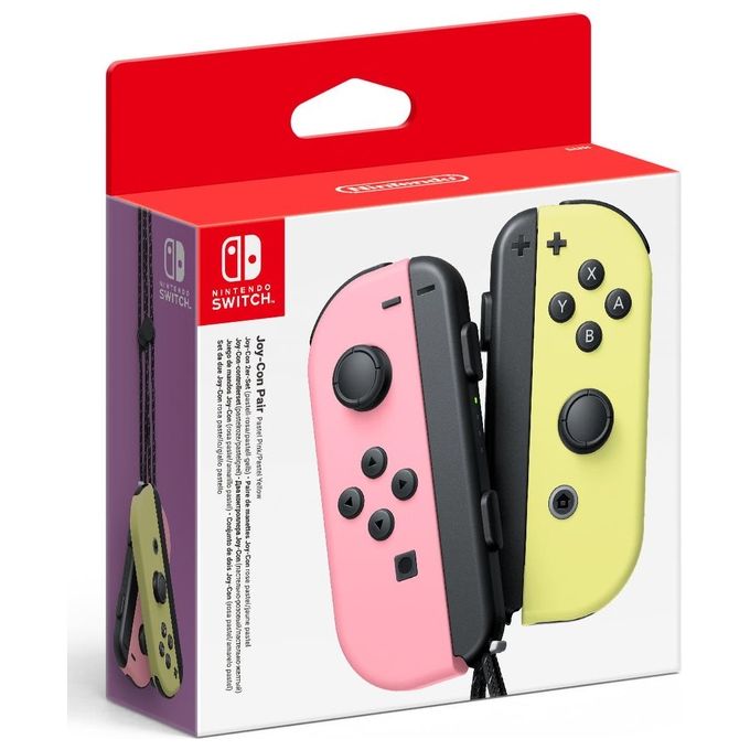Nintendo 10011585 Joy-Con Set Controller 2 pezzi Nintendo Switch colore Rosa Pastello e Giallo Pastello