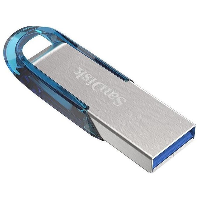 SanDisk SDCZ73-032G-G46B Ultra Flair Chiavetta USB 3.2 Gen 1 32 GB 150 MB-s colore Blu Argento