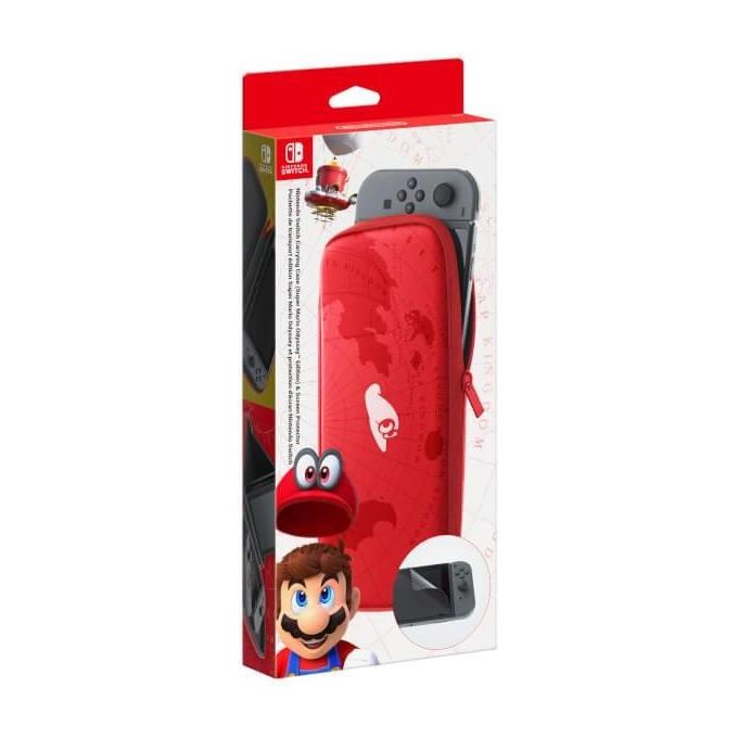 Nintendo Switch Case con Screen Protector Super Mario Odyssey Edition