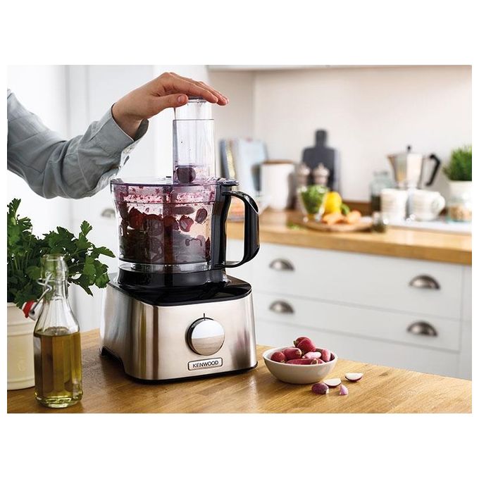 Kenwood FDM301SS Multipro Compact Robot da Cucina 800W 2,1 Litri Frullatore 1,2 Litri Acciaio Inox