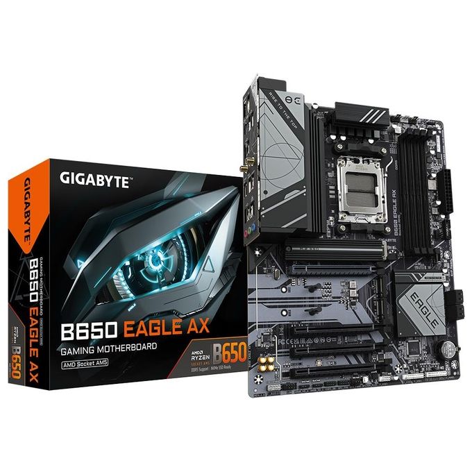 Gigabyte B650 EAGLE AX Scheda Madre AMD B650 Socket AM5 ATX DDR5 Wi-Fi 6E PCIe 5.0 colore Nero