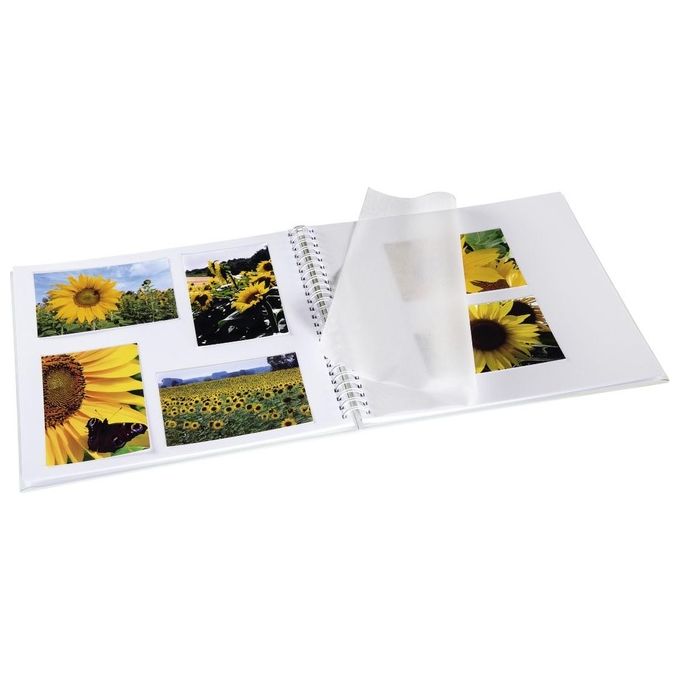 Hama Fine Art Album Fotografico e Portalistino a Spirale  Bordeaux 36x32cm 50 Pagine Bianche