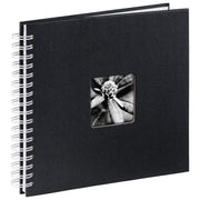 Hama Fine Art Album Fotografico e Portalistino a Spirale Nero 28x24cm 50 Pagine Bianche