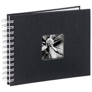 Hama Fine Art Album Fotografico e Portalistino a Spirale Nero 24x17cm 50 Pagine Bianche