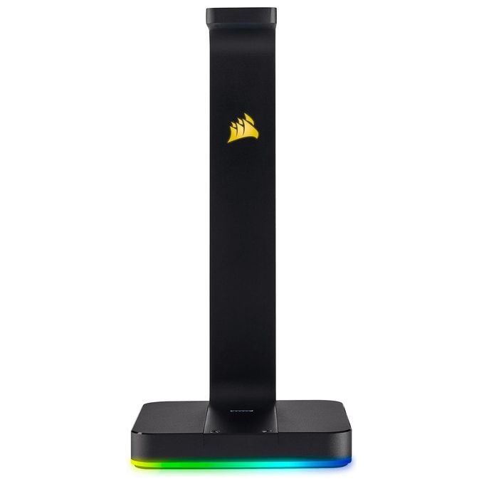 Corsair ST100 RGB Porta Cuffie Premium con Scheda Audio 7.1 Surround Integrata Nero