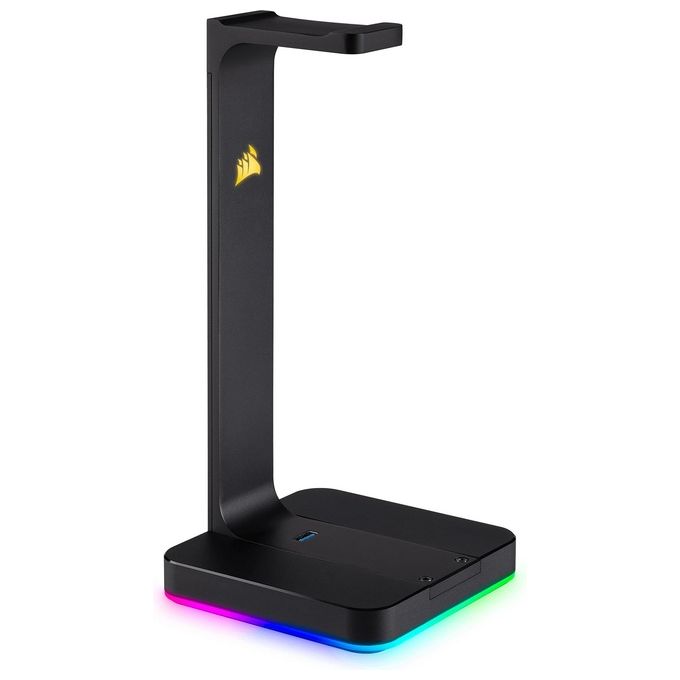 Corsair ST100 RGB Porta Cuffie Premium con Scheda Audio 7.1 Surround Integrata Nero