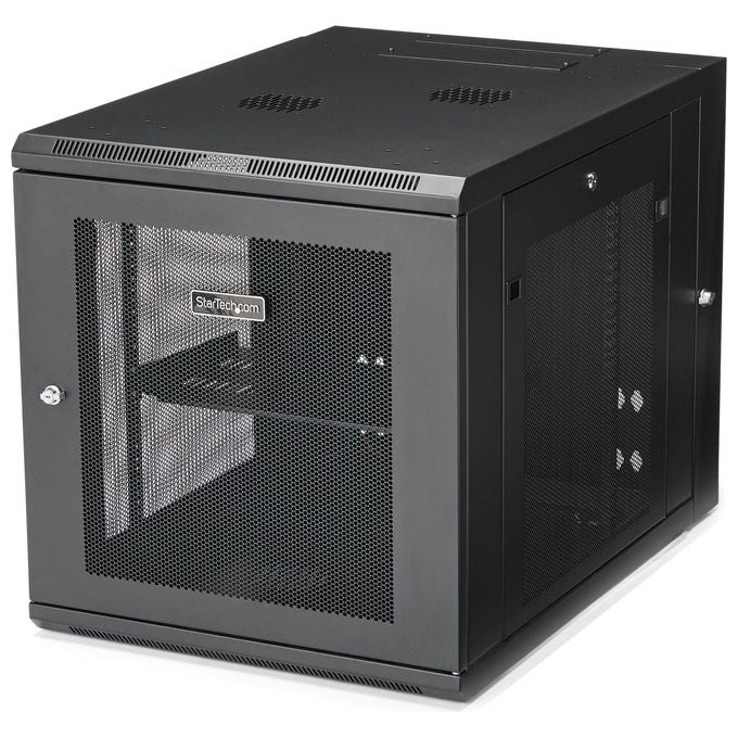 Startech RK1232WALHM Armadio per Server Rack Montabile a Parete 12U Armadio a Cerniera Fino s 32'' 81cm di Profondita'