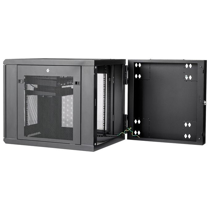 Startech RK1232WALHM Armadio per Server Rack Montabile a Parete 12U Armadio a Cerniera Fino s 32'' 81cm di Profondita'