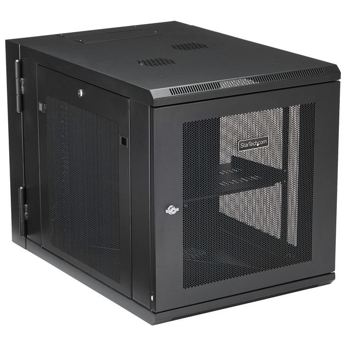 Startech RK1232WALHM Armadio per Server Rack Montabile a Parete 12U Armadio a Cerniera Fino s 32'' 81cm di Profondita'