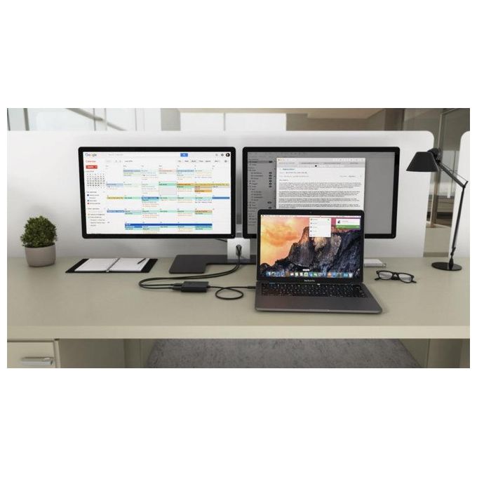 I-tec 3G60119 Adattatore USB-C Dual HDMI 2x 4K-30Hz compatibile con USB4 e Thunderbolt 3-4 colore Nero