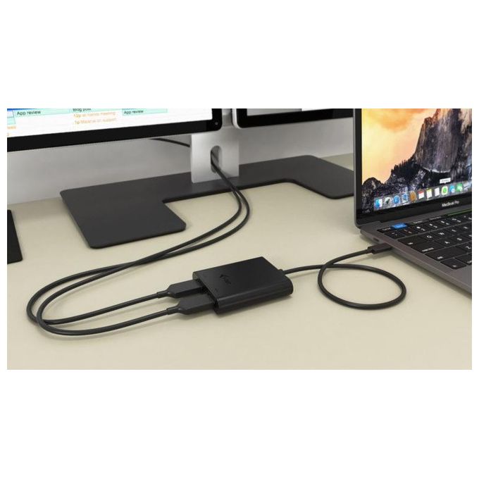 I-tec 3G60119 Adattatore USB-C Dual HDMI 2x 4K-30Hz compatibile con USB4 e Thunderbolt 3-4 colore Nero