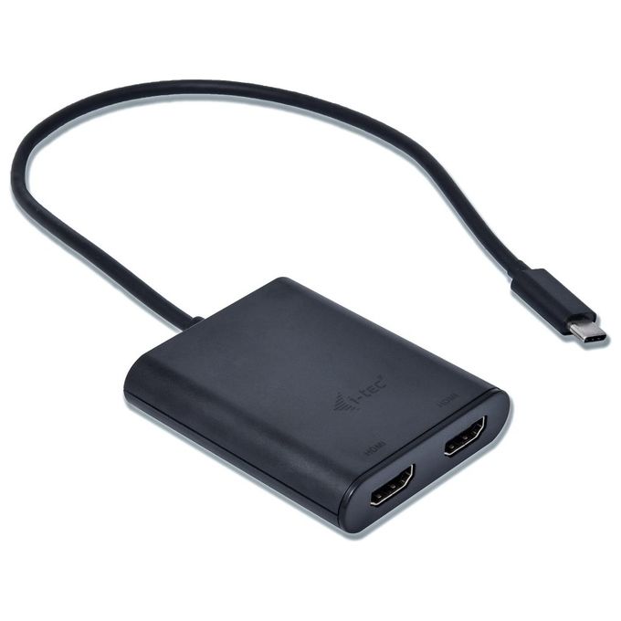 I-tec 3G60119 Adattatore USB-C Dual HDMI 2x 4K-30Hz compatibile con USB4 e Thunderbolt 3-4 colore Nero