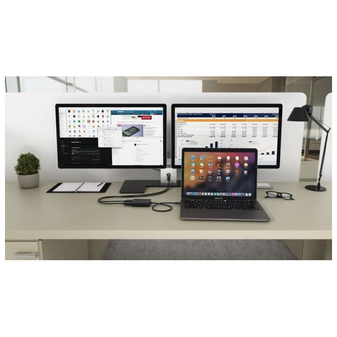 I-tec 3G60117 Adattatore Video USB-C Dual DisplayPort 4K 2 Monitor 4K 30Hz USB 3.2 Gen 1 colore Nero
