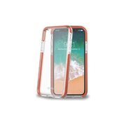 Celly Hexagon Cover per iPhone XS-X Arancione