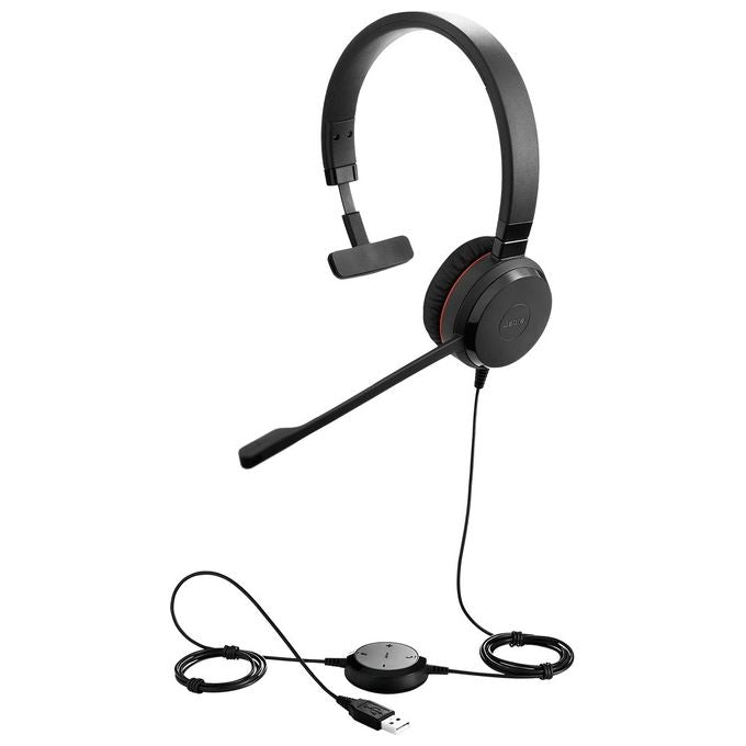 Jabra Evolve 20 MS Mono Split Special Edition Auricolare con Microfono sull'Orecchio Cablato USB
