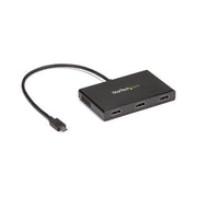 StarTech MSTCDP123HD Adattatore USB-C a HDMI Multi-Monitor Hub MST 3 Porte 4K 30Hz 1080p Cavo 0,3 m Solo Windows colore Nero