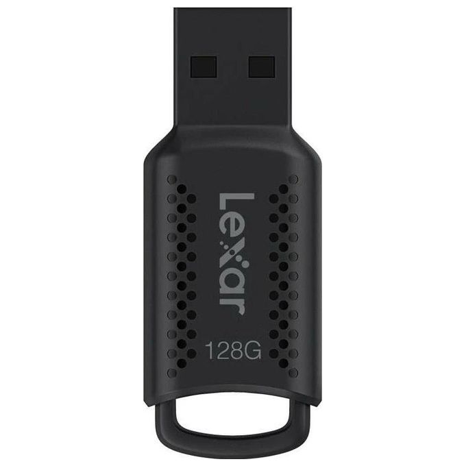 Lexar, JumpDrive V400, Chiavetta USB 128GB, USB 3.0, Nero