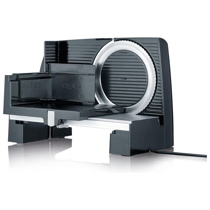 GRAEF S10002 SlicedKitchen Affettatrice Elettrica Universale 170 W Lama Acciaio Inox Diametro 170 mm Spessore Taglio 0-20 mm Protezione Bambini colore Nero