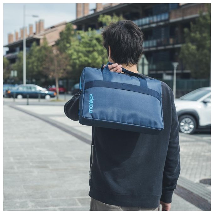 Ngs Ginger Blu Borsa per Notebook da 15,6 con Tasche Esterne Blu