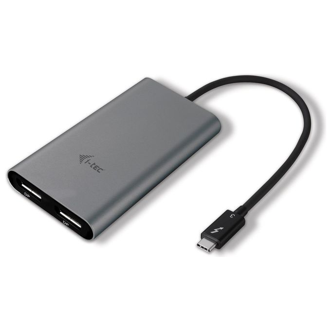 I-tec TB3DUAL4KDP Adattatore Grafico Usb 5120x2880 Pixel Nero