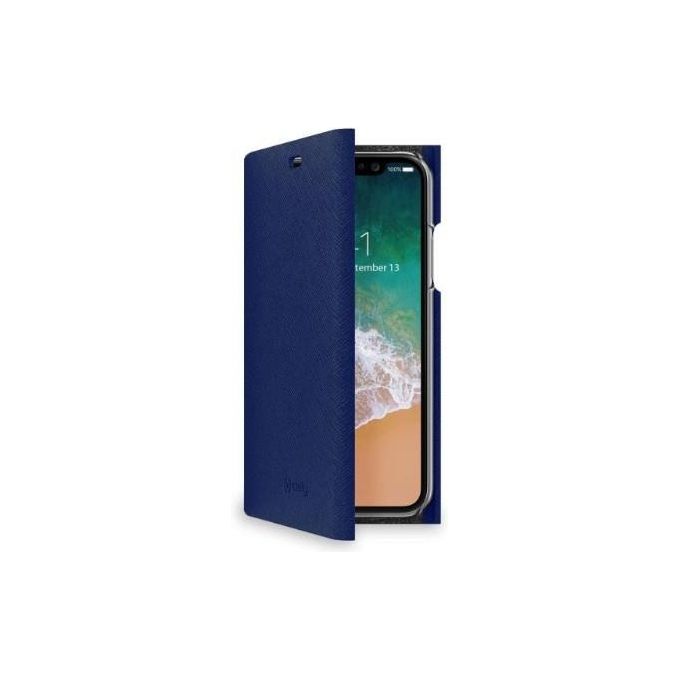 Celly Shell Cover per iPhone XS-X Blu