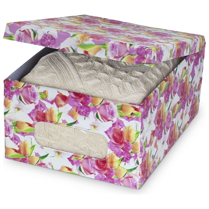 Scatola portabiancheria in pvc 38,5x50x24 L assortiti