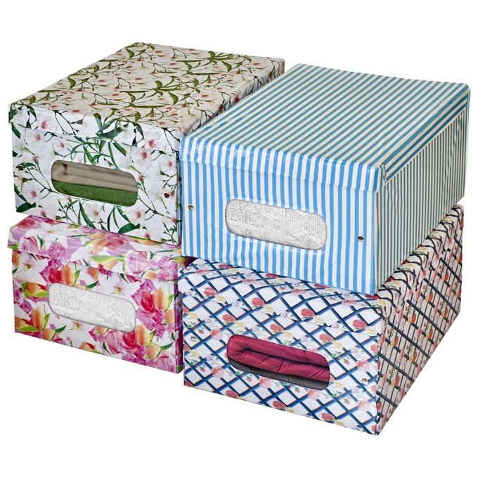 Scatola portabiancheria in pvc 38,5x50x24 L assortiti