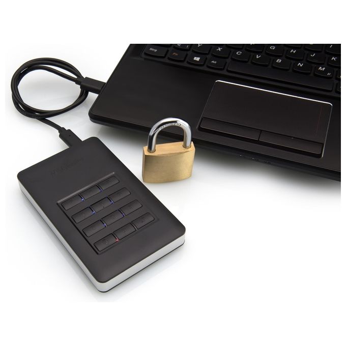 Verbatim Disco Rigido Esterno 1Tb Usb 3.1 Gen1 Storengo Crittografato Accesso con Tastierino Numerico Aes 256bit