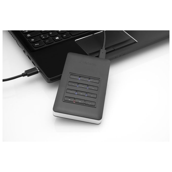 Verbatim Disco Rigido Esterno 1Tb Usb 3.1 Gen1 Storengo Crittografato Accesso con Tastierino Numerico Aes 256bit