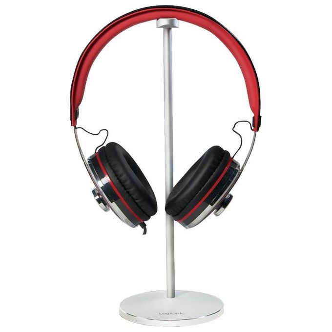 LogiLink Supporto da Tavolo per Cuffie in Alluminio
