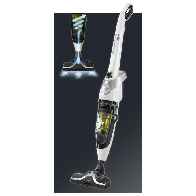Rowenta RH8147WA Powerline Extreme Cyclonic Scopa Elettrica con Filo Senza Sacchetto Pulizia a Secco Capacita' 0,9 Litri 750 W Bianco-Giallo