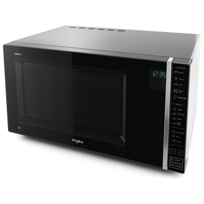 Whirlpool MWP303SB Forno a Microonde Combinato Capacita' 30 Litri Potenza 900 W Elettronico Jet grill Funzione Yogurt Dough Rising Grigio