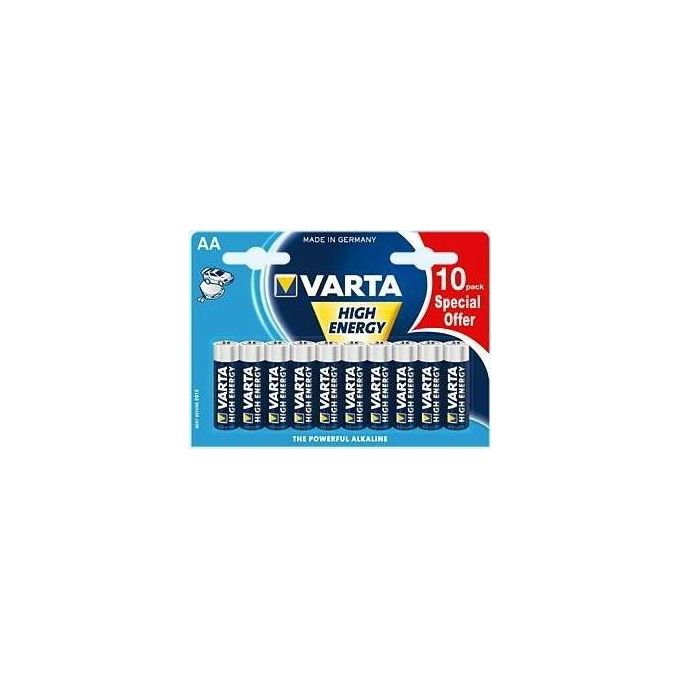 Varta Confezione 10 Pezzi LongLife Power Blu AA Alcalina