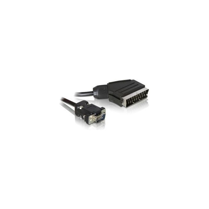 Link cavo video scart maschio (output) - vga maschio (input) mt 2