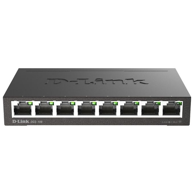 D-link 8-port 10-100-1000 Gigabit Metal Housing Desktop Switch