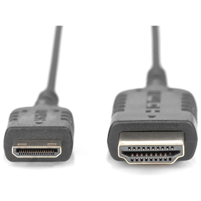 Digitus Cavo di Collegamento Hdmi High Speed Tipo C- A Altamente Flessibile 2mt