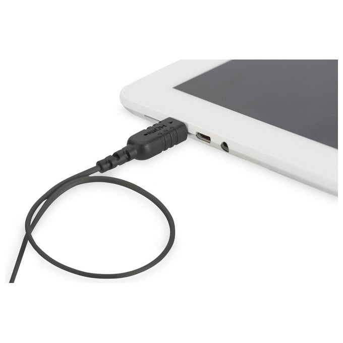 Digitus Cavo di Collegamento Hdmi High Speed Tipo C- A Altamente Flessibile 2mt