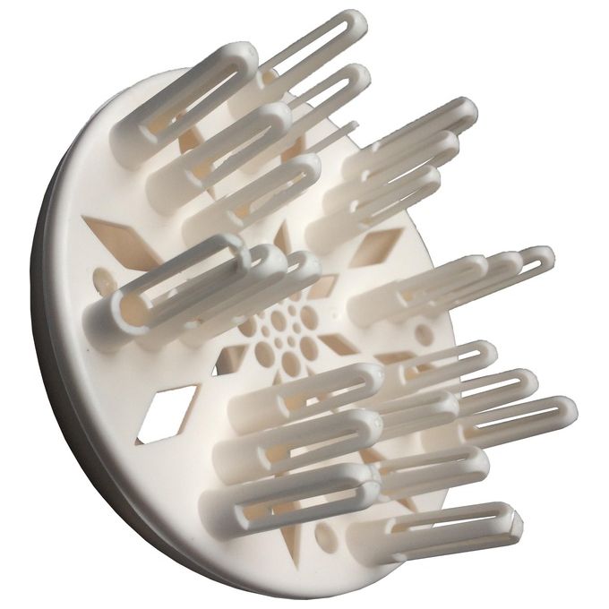 Ga.ma GH0302 Diamond Ceramic Ion Asciugacapelli 2200W tecnologia ionica ceramica 2 velocita' 3 temperature colpo aria fredda bocchetta e diffusore inclusi colore Bianco