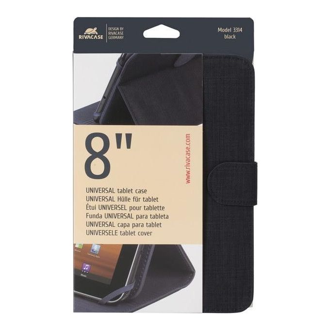 Rivacase Tablet Case 8'' Nero