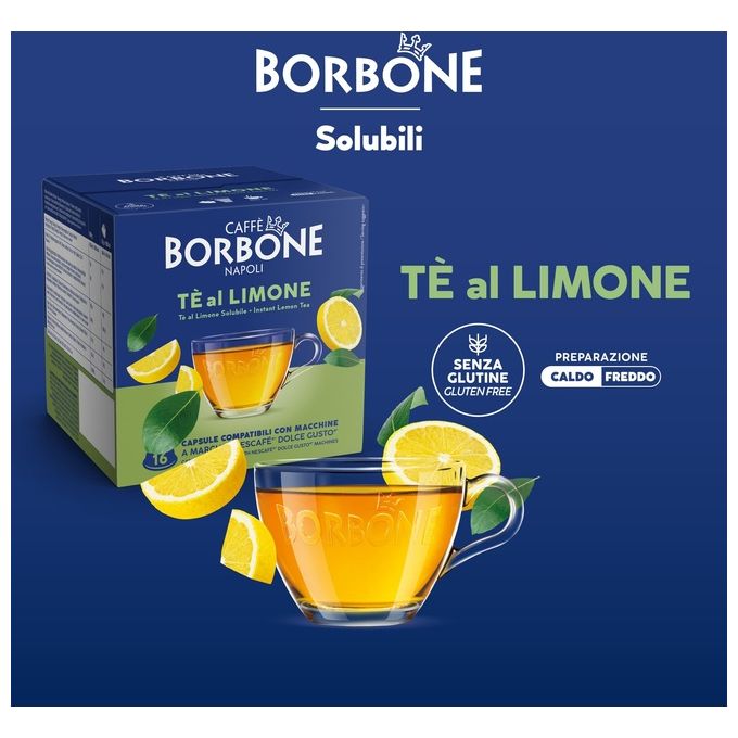 Borbone Dolce Re The Limone Sacchetto 16 Capsule Compatibili Dolce Gusto