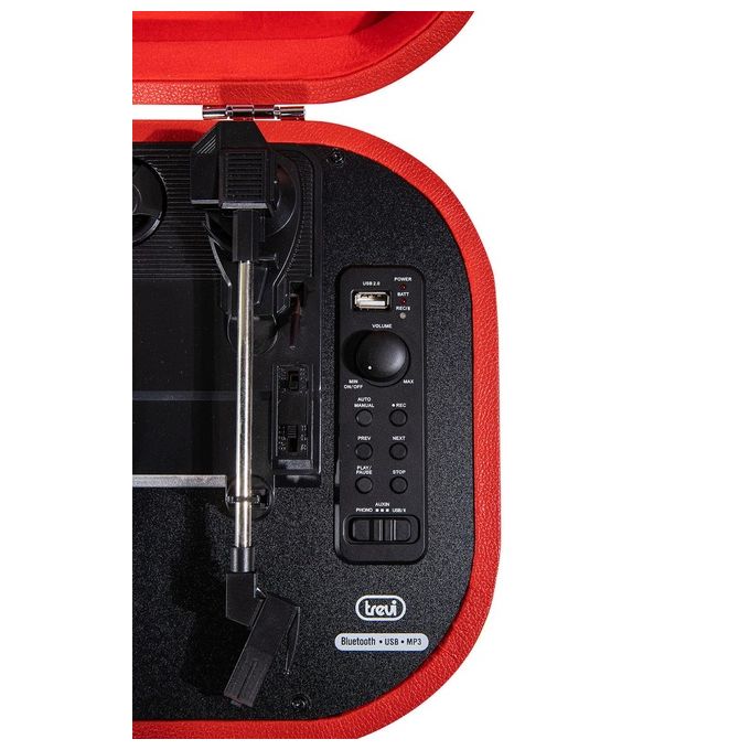 Trevi TT1020BT Giradischi Portatile Sally Mp3 Usb Bluetooth Rosso