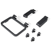 Weber 3400106 Works Kit Organizer Agganciabile per Barbecue con Porta Tovaglioli Porta Sacchetto e 4 Ganci per Utensili colore Nero