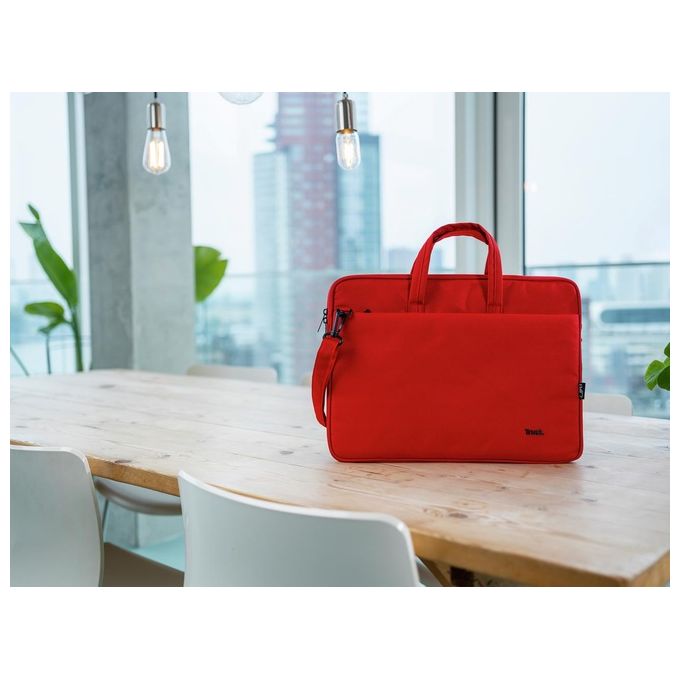 Trust Bologna Borsa per Notebook 16'' Valigetta Ventiquattrore Rosso