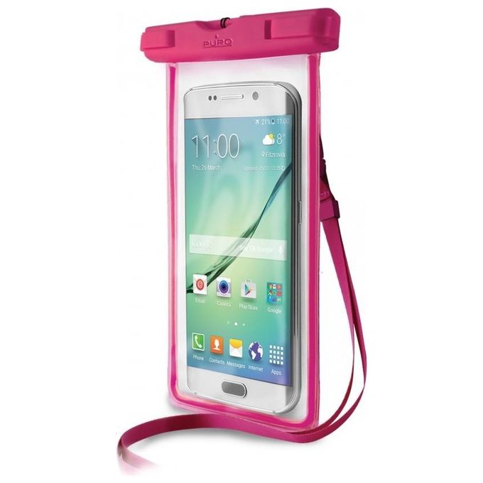 Puro Custodia Impermeabile per Smartphone L Rosa