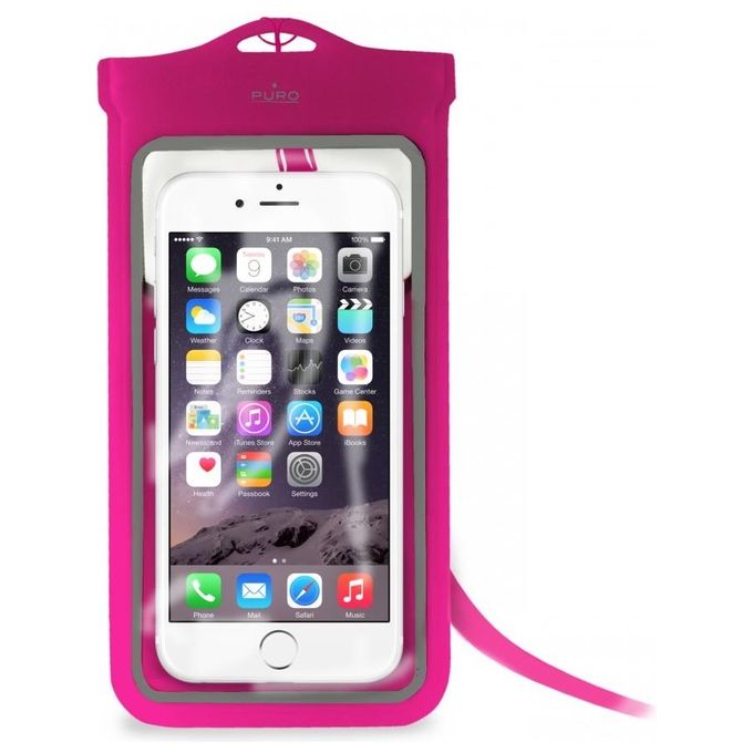 Puro Custodia Impermeabile per Smartphone Rosa