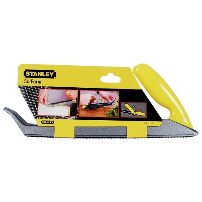 Stanley 5-21-122 Pialla Lima Combinata Surform in Metallo per Cartongesso Lunghezza 310 mm colore Nero