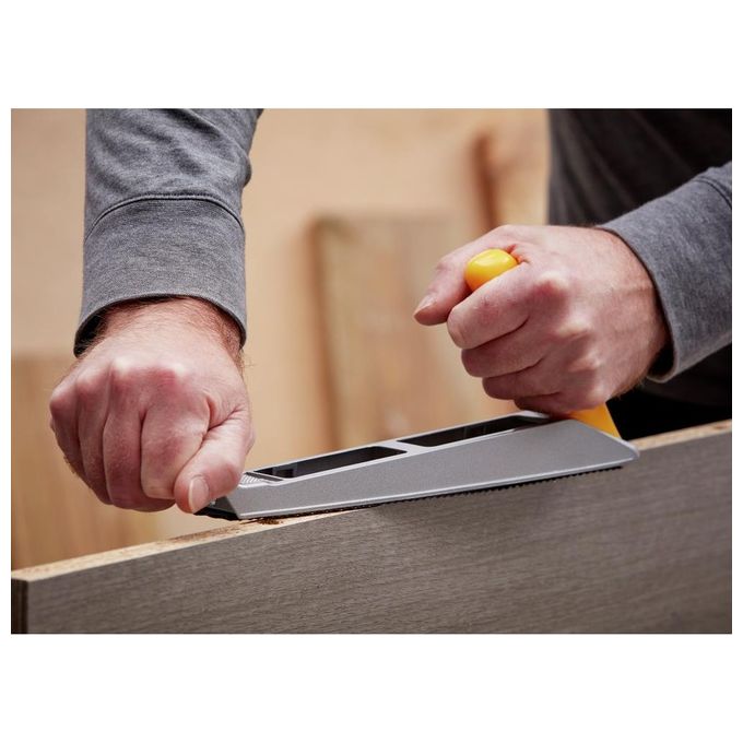 Stanley 5-21-122 Pialla Lima Combinata Surform in Metallo per Cartongesso Lunghezza 310 mm colore Nero