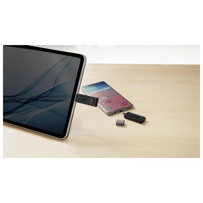 Kingston DataTraveler 70 Unita' Flash Usb 128Gb Usb Tipo-C 3.2 Gen 1 Nero